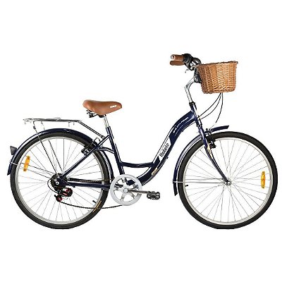 Bicicleta Mobele City Alumínio Aro 26 7v Azul P.