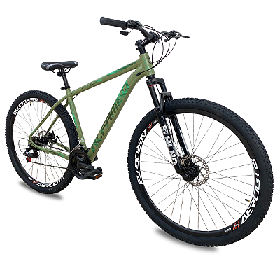 Bicicleta Alfameq aro 29 21v Verde Militar 2023