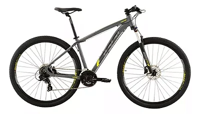 Bicicleta Oggi HDS 2024 Grafite / Amarelo