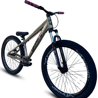 Bicicleta Gios FRX Evo - Freio MT200 - Single Speed - Dourado e Rosa