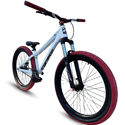 Bicicleta Gios DJ Branco e Vermelho - MT200, Brutus PRO, Cubo Barulhento