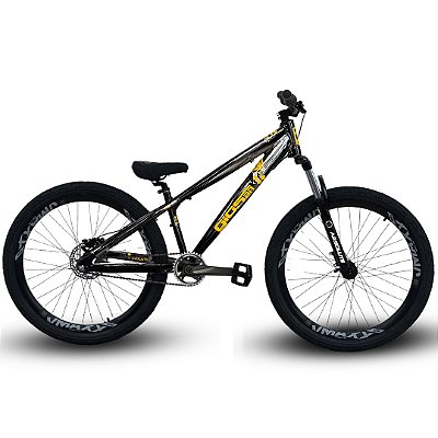 Bicicleta Gios FRX Evo - Freio MT200 - Single Speed - Preto e Dourado