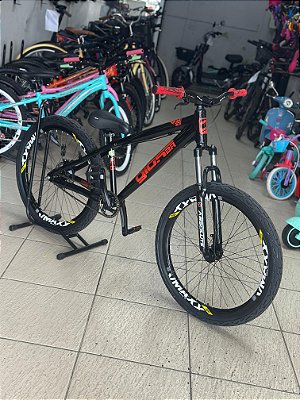 Bicicleta Gios FRX - Freio MT200 - Single Speed - Preto e Vermelho Cliente Mateus