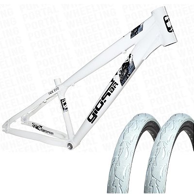 Bicicleta Gios FRXEVO - Freio MT200 - Cubo Barulhento - Pneus Branco 26x2.50