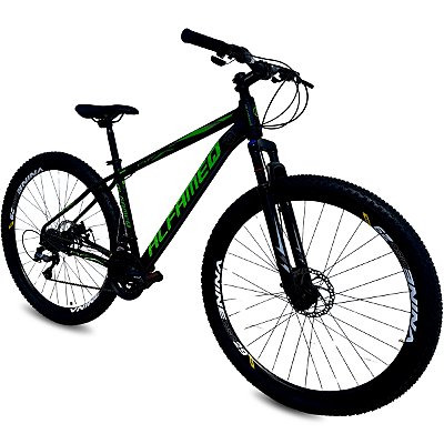 Bicicleta Alfameq aro 29 21v Preto/Verde