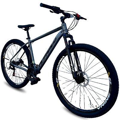 Bicicleta Alfameq PRO aro 29 -> 24v SHIMANO + Freio Hidraulico Grafite/Preto 2026