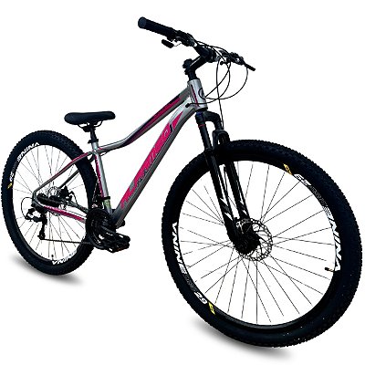 Bicicleta Alfameq Pandora aro 29 21v Prata/Rosa 2026