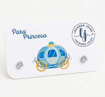Brinco Baby Princesa Prata 925