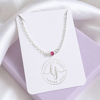 Pulseira Baby Colorida Prata 925