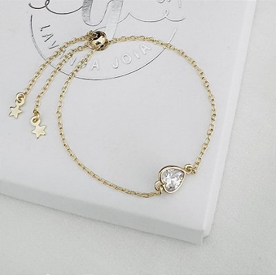 Pulseira Ponto de Luz banho Ouro 18k