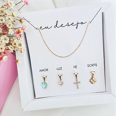 Colar Desejo banho Ouro 18k