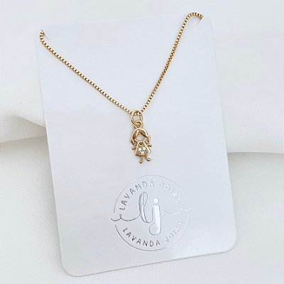 Colar Filha banho Ouro 18k