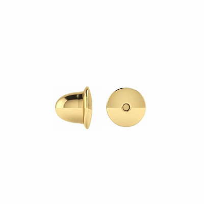 Tarraxa Baby para Brinco Infantil em banho Ouro 18k