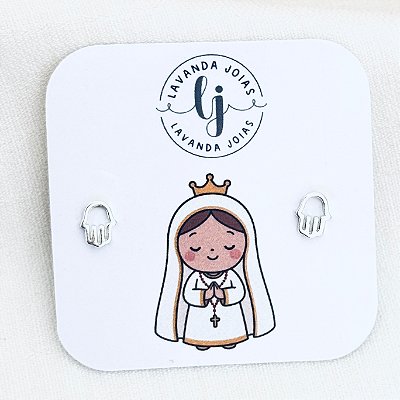 Brinco Proteção Fátima Baby Prata 925