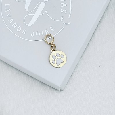 Berloque Patinha em banho Ouro 18k