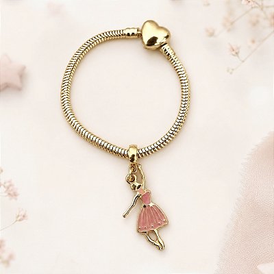 Pulseira Bailarina banho Ouro 18k