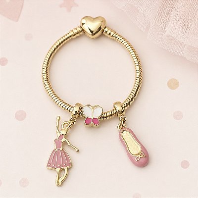 Pulseira Balé banho Ouro 18k