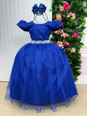 Vestido Longo Azul Royal