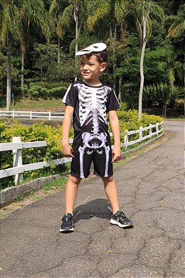 Fantasia Halloween Menino Esqueleto