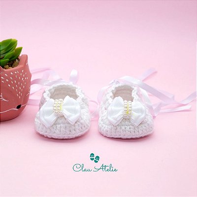 Sapatilha Branca com laço