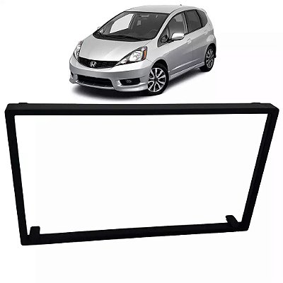 Moldura Painel Honda Fit 2004-2012 Black Piano 2 Din Padrão Japonês Multimídia DVD