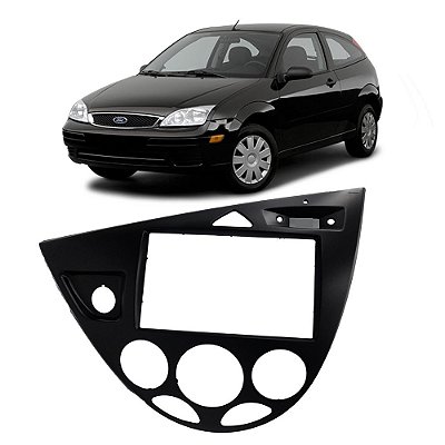 Moldura Painel 2 Din Ford Focus 2006-2008 Preto Multimídia DVD Padrão Japonês Chinês