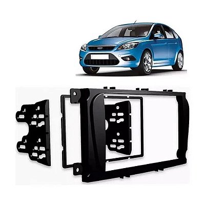 Moldura Painel Ford Focus 2009 2010 2011 2012 2013 2 Din Preto Multimidia Dvd Padrão Japonês Chinês