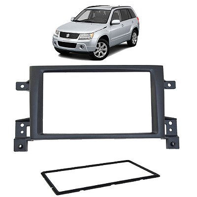 Moldura Painel Suzuki Grand Vitara 2005 2006 2007 2008 2009 A 2015 2 Din Preto Multimidia Dvd Padrão Japonês Chinês