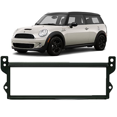 Moldura Painel 1 Din Mini Cooper 2007 2008 2009 2010 2011 2012 2013 2014 Preto