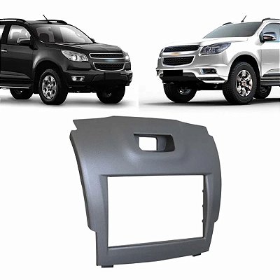 Moldura 2 Din S10 Trailblazer 2012 2013 2014 2015 2016 Grafite Padrão Japonês Chinês