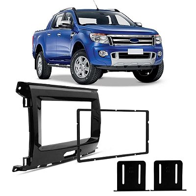 Moldura Painel Ranger 2 Din 2016-2021 Preto Padrão Chinês