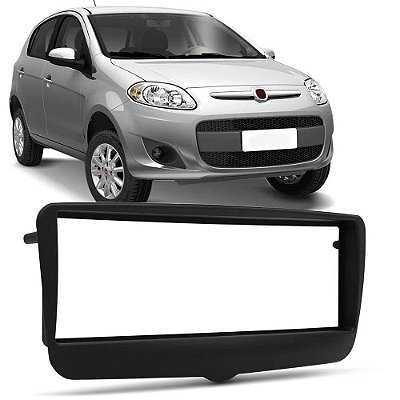 Moldura Painel 1 Din Palio Grand Siena Sporting Essence Evo Attractive Tetrafuel 2013 A 2018 Cinza
