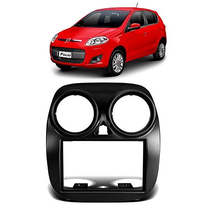 Moldura Painel Novo Palio G5 2012 2013 2014 2015 2016 2017 2018 2 Din Cinza + Duto Ar Padrão Japonês Chinês