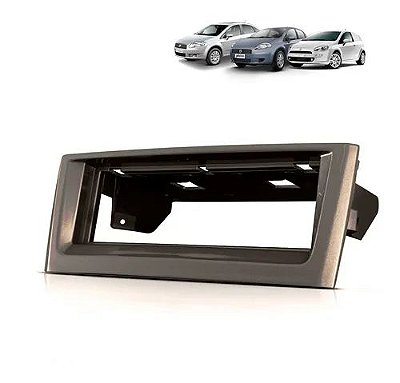 Moldura Painel Fiat Punto Linea 2007 2008 2009 2010 2011 2012 Marrom 1 Din