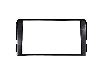 Moldura Painel Hyundai Santa Fé 2007 A 2012 2 Din Preto Sem Suporte Multimidia Dvd Padrão Japonês