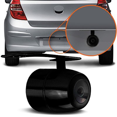 Câmera de Ré Automotiva Colorida Borboleta 400TVL - Para-choque ou Placa