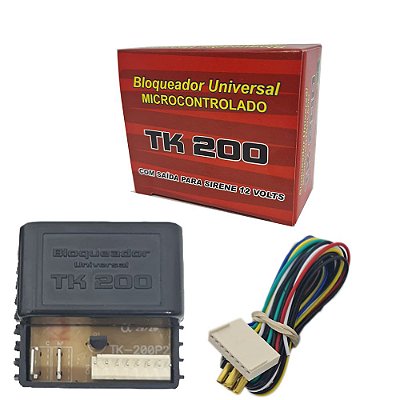 Bloqueador Automotivo Smart Tk 200 função manobrista Veicular Antifurto Corta Combustível