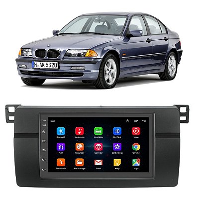 Kit Multimídia Android BMW Série 3 (1999-2006) 7'' Polegadas 1-16GB GPS TV Online Bluetooth WiFi