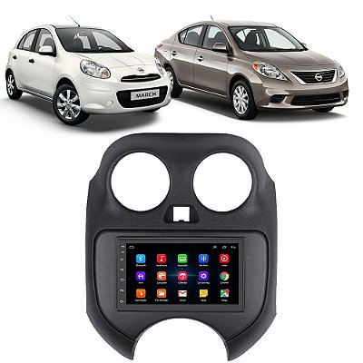 Kit Multimídia Android March Versa (2011-2013) 7'' Polegadas 1-16GB GPS TV Online Bluetooth WiFi