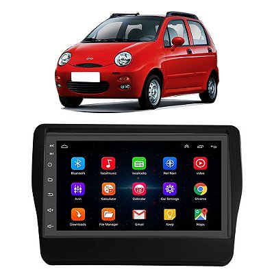 Kit Multimídia Android Chery QQ (2011-2015) 7'' Polegadas 1-16GB GPS TV Online Bluetooth WiFi