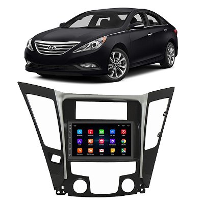 Kit Multimídia Android Hyundai Sonata (2011-2014) 7'' Polegadas 1-16GB GPS TV Online Bluetooth WiFi
