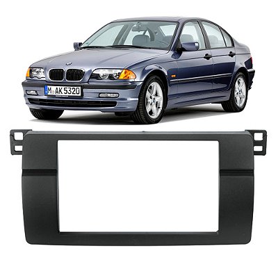 Moldura Painel BMW Série 3 1999-2006 - 2 Din 7" Padrão Chinês/Japonês