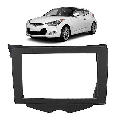 Moldura Painel 2 Din Hyundai Veloster 2011 2012 2013 2014 2015 2016 7 Polegadas