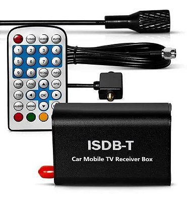 Antena Receptora De Tv Digital Automotivo Com Controle Remoto