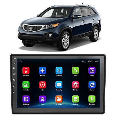 Kit Multimídia Android Kia Sorento 2013 A 2015  9" Tv Online GPS Bluetooth WiFi USB Rádio FM