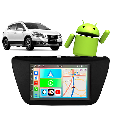 Kit Multimídia Scross (2015-2018) 7" Polegadas 2-32Gb GPS TV Android-Auto CarPlay Comando de voz Google Siri