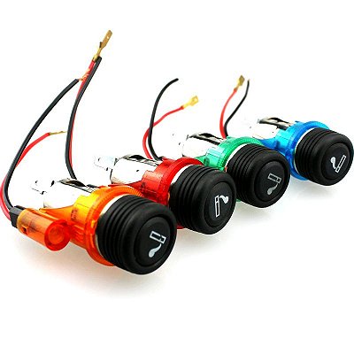 Acendedor de Cigarros 12V Universal para Carros - Carregador de Dispositivos