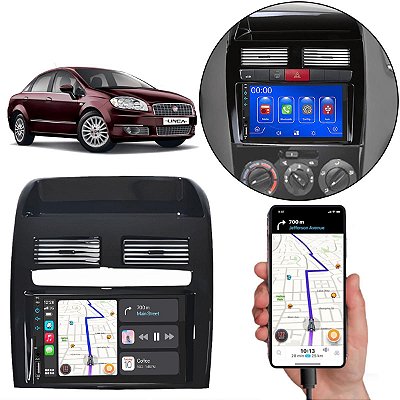 Kit Multimidia Android-Auto Linea 2009-2014 7" MP5 Carplay + Câmera de ré