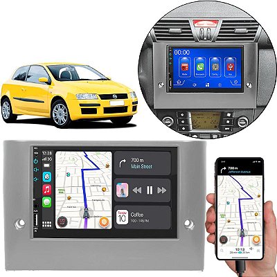 Kit Multimidia Android-Auto Carplay Stillo 2003-2011 7" MP5 + Câmera de Ré