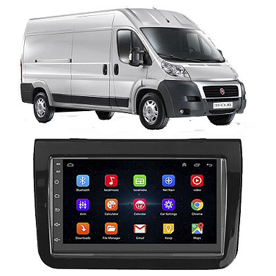 Kit Multimídia Android Ducato 2018 A 2021 7'' Polegadas 1GB-16GB GPS Bluetooth WiFi TV Online